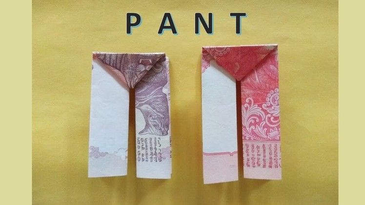 How to make Note Pant (Origami)