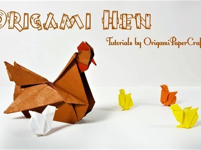 How to make  Origami Hen. Origami Chicken ???? By OrigamiPaperCraft