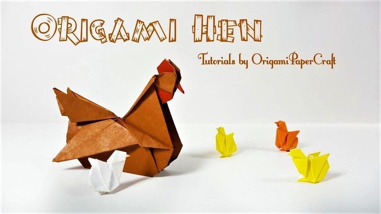 How to make  Origami Hen. Origami Chicken ???? By OrigamiPaperCraft