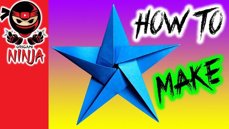 How to make: Origami Paper Star (w. music)