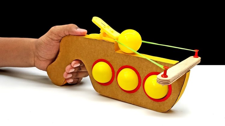 How To Make Ping Pong Ball Gun With Cardboard