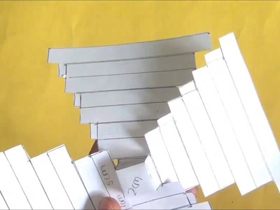How to make pyramid model using paper