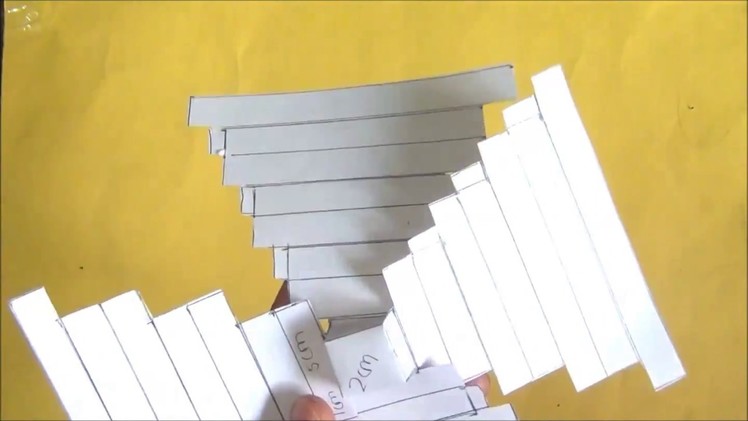 How to make pyramid model using paper