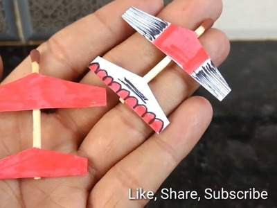 How to make small airplane with matches - Simple toy | DIY | plane with matches sticks