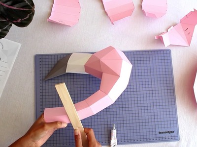 How to make the Paper Flamingo by Assembli