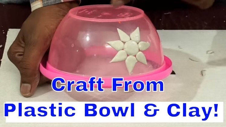 How to Make Wall Hanging from Old Plastic Pot & Clay | Handmade Easy Jhumar
