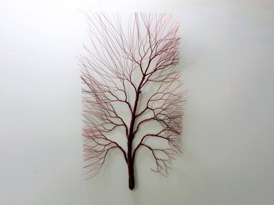 How to make wire tree for wall.