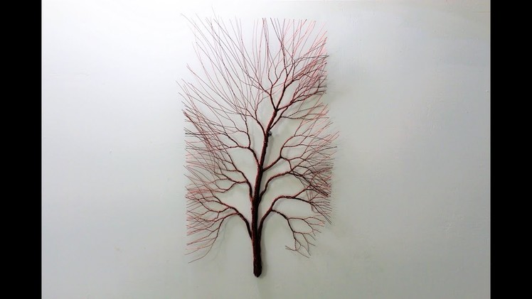 How to make wire tree for wall.