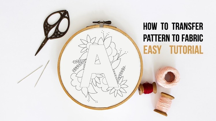 How to transfer PDF embroidery pattern to fabric using home printer