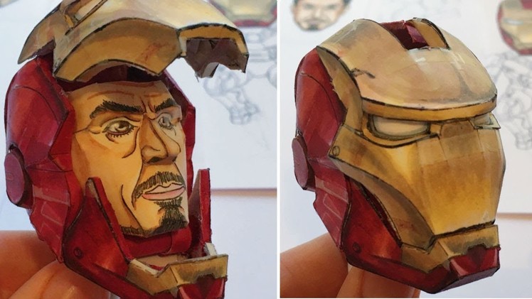 IRON MAN'S HEAD! - (Marvel) Paper Model