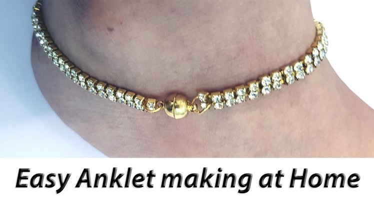 Mother's Day Gift Idea | How To Make Easy Anklet At Home | JK Arts 1382