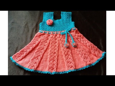 New Knitting frock for|2year baby girl||in hindi||