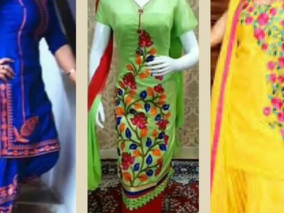 New Punjabi Full Suit Embroidery Designs