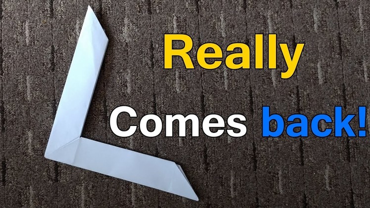 Origami Boomerang Using A4 Paper | Amazing Things Made Out Of Paper #10
