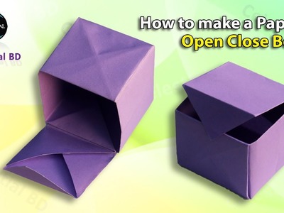 Origami box || origami paper box || how to make a paper open and close box || paper box || box