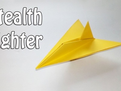 Origami Stealth Fighter Instructions - How To Make a Stealth Fighter Paper Airplane