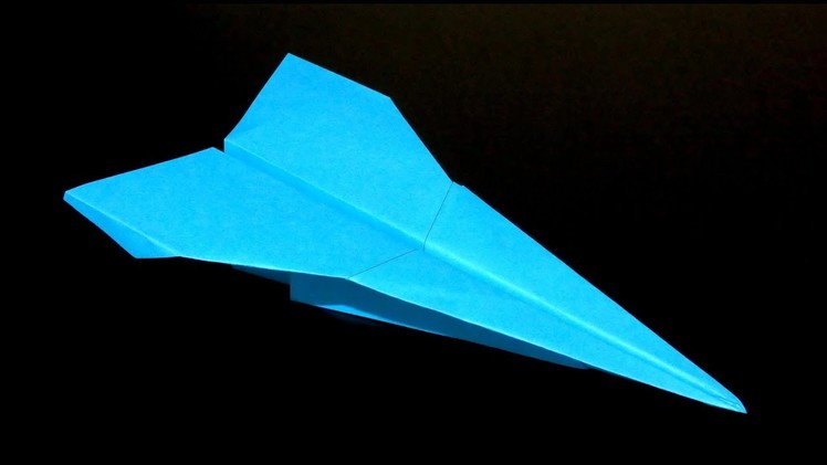 Paper airplane - jet dart (How to make a paper airplane, one of the best paper airplanes)