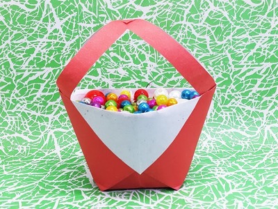 Paper Basket Making - How to Make a Simple Paper Basket - DIY Paper Bag