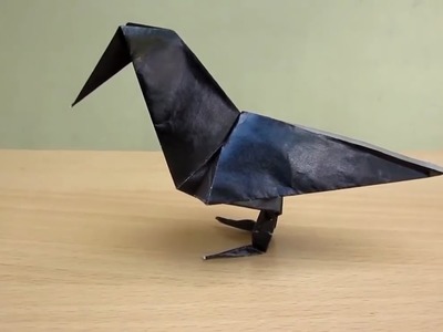 Paper Bird Origami Raven | Paper Art | How to Make a Paper Raven By Art N Arty