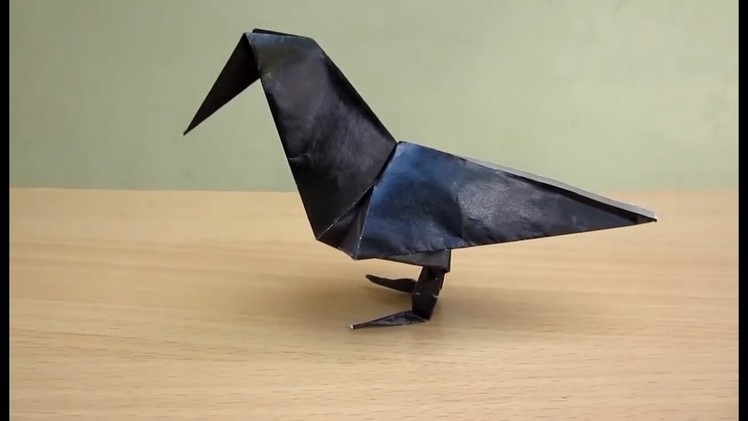 Paper Bird Origami Raven | Paper Art | How to Make a Paper Raven By Art N Arty