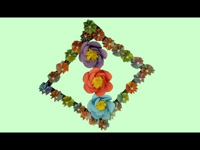 Paper Flower Wall Hanging - Paper Wall Hanging Very Easy And Simple