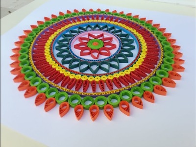 Paper Quilling | How to make beautiful Mandala designs by using Quilling Artwork art # 59