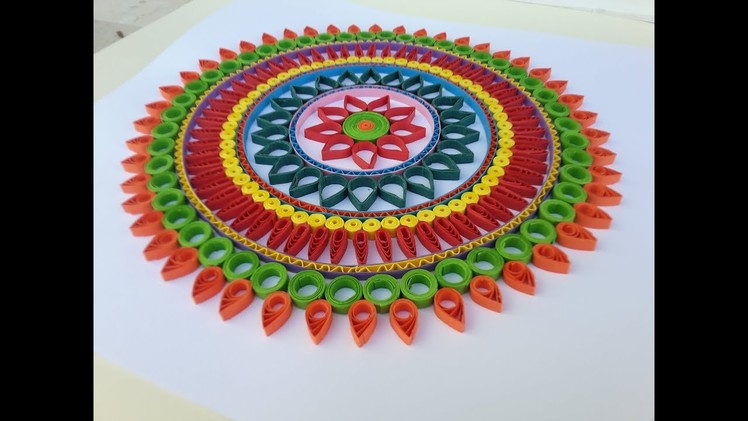 Paper Quilling | How to make beautiful Mandala designs by using Quilling Artwork art # 59