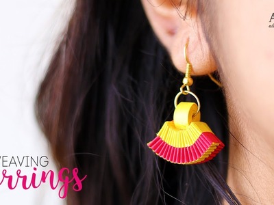 Paper Weaving Earrings | Handmade Jewellery | Paper Quilling
