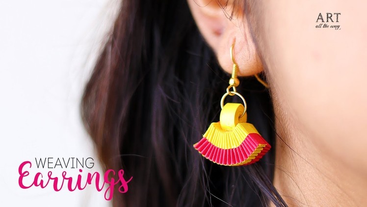 Paper Weaving Earrings | Handmade Jewellery | Paper Quilling