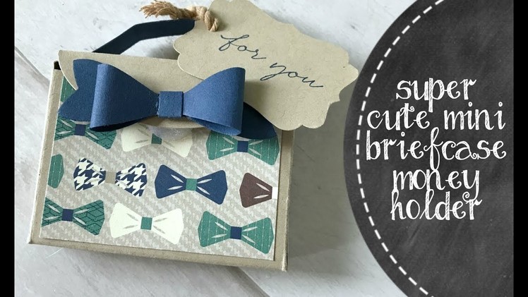 Super Cute Mini Briefcase Money Holder feat  True Gentlemen Designer Paper