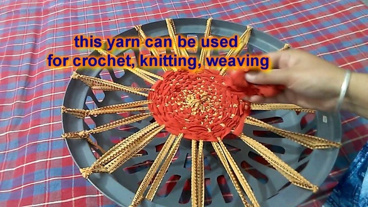 T- shirt Yarn - How to make T - shirt yarn.  DIY