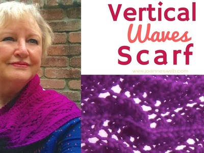 Vertical Waves Scarf - Zig Zag Lace Scarf - Knitting a Lace Scarf