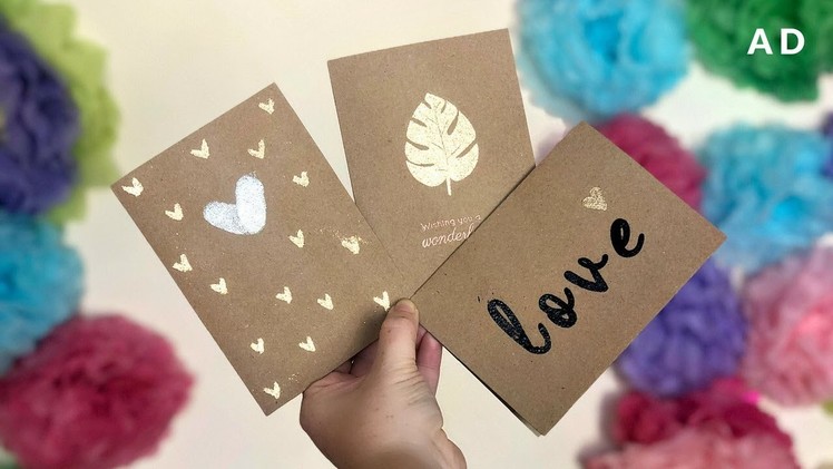 3 Easy DIY Greetings cards - Heat Embossing with Hobbycraft #AD