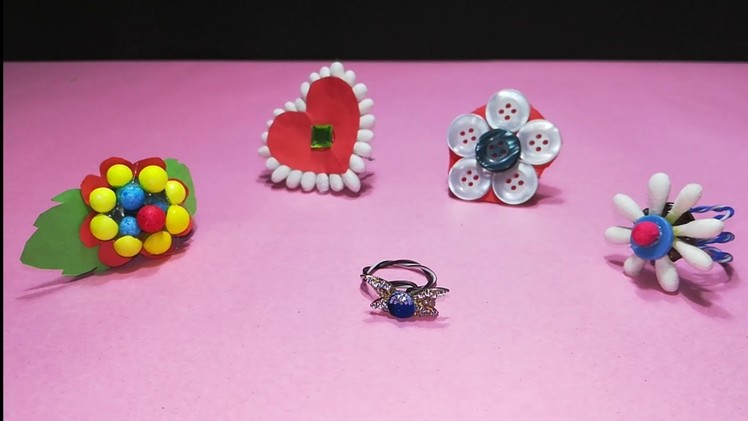 5 Awesome DIY finger rings using waste material | waste of best | 360 DIY