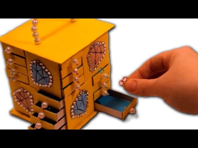 5 DIY Miniature Dollhouse Rooms, Bed, Casket, Сardboard bed