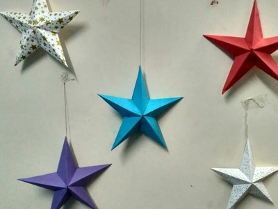 5 Point 3D Star| Festive Decoration| Christmas tree ornament.Decoration| New Year Decoration| DIY