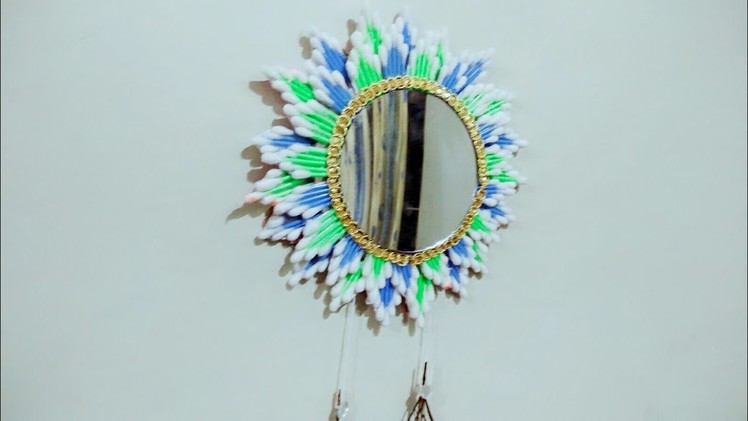 Best Use Of Peacock Feather and Cotton Buds.creative art.DIY Art and Craft.handcraft.design.handmade
