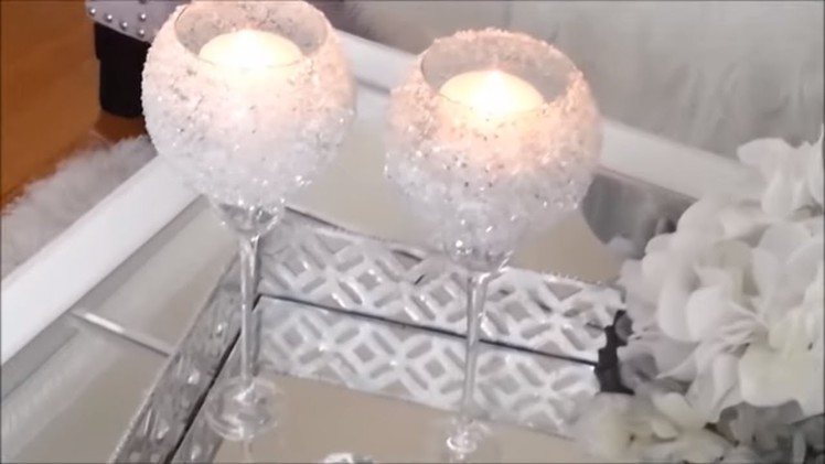 Crushed Glass Candle Holder DIY