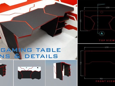 DIY 40$ Gaming Table + Plans and Details