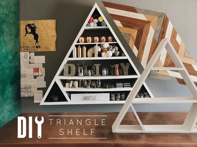 DIY Boho Triangle Shelf