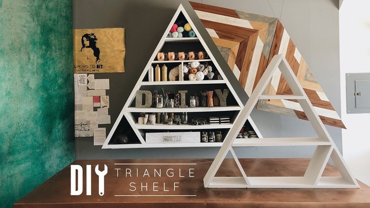 DIY Boho Triangle Shelf