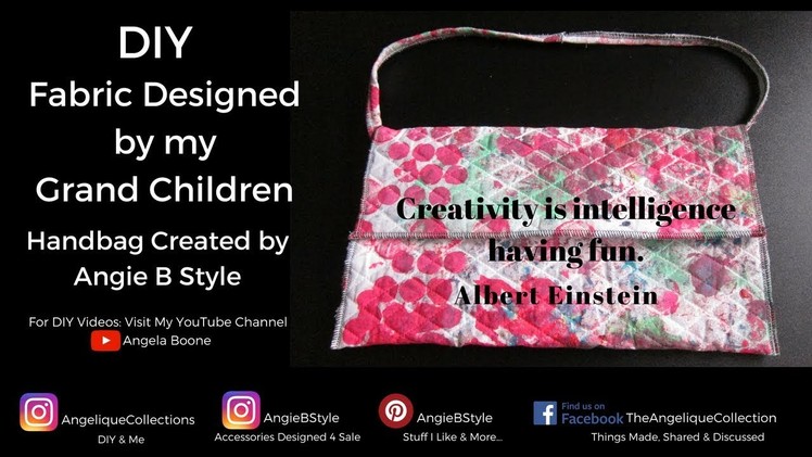 DIY | Custom Hand Painted Fabric | Created Into A Handbag