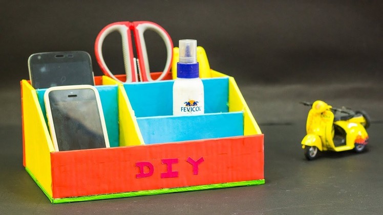 Diy Desk Organizer | Cardboard Crafts