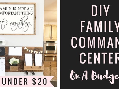 DIY Family Command Center ON A BUDGET!???????? + Organizing Ideas!