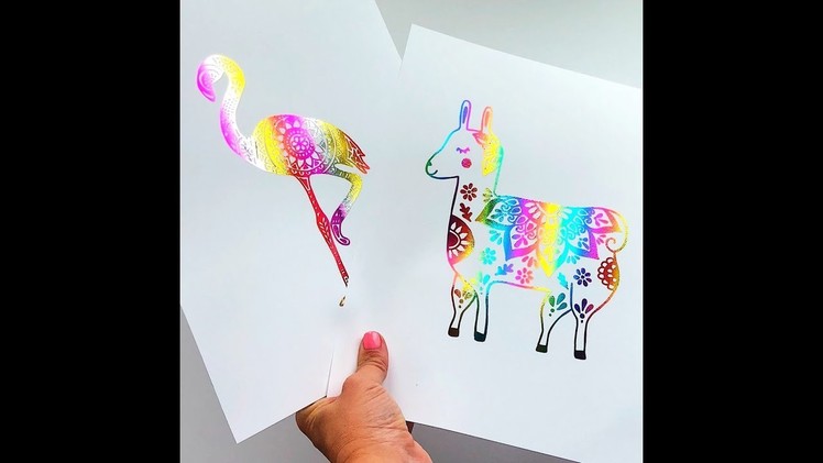 DIY Foil Art Prints