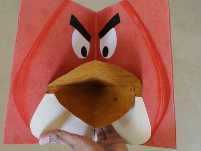 DIY Handmade 3D Angry Bird Card (Pop Up Card) for Kids