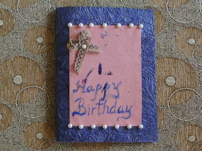 DIY Handmade Designer Birthday. Greeting Card