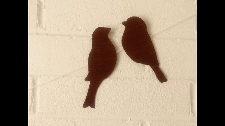 DIY Hanging Birds  - Easy Home Decor