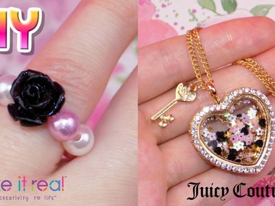 DIY Juicy Couture Enchanted Locket Jewelry - How to Make Ring, Necklace & Bracelet from Make It Real