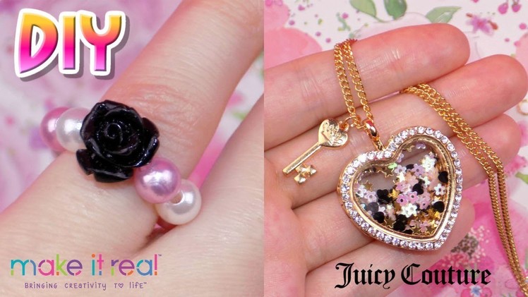 DIY Juicy Couture Enchanted Locket Jewelry - How to Make Ring, Necklace & Bracelet from Make It Real